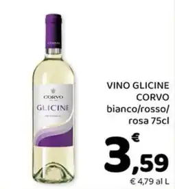 Conad City Vino Glicine Corvo offerta