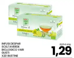 Eurospar Infusi Despar Scelta Verde Biologico Vari Gusti offerta