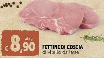 Deco Supermercati Fettine di coscia di vitello da latte offerta