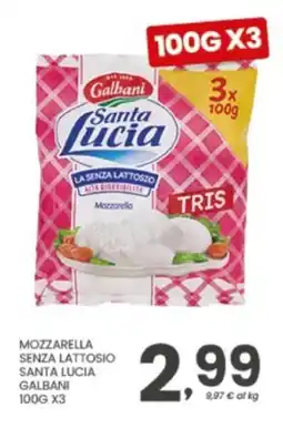 Despar Mozzarella senza lattosio Santa Lucia Galbani offerta