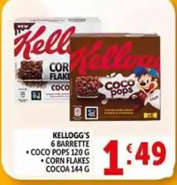 Deco Supermercati Kellogg's 6 barrette offerta