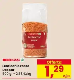 Despar Lenticchie rosse Despar offerta
