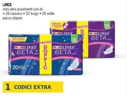 Deco Supermercati Lines seta ultra assorbenti offerta