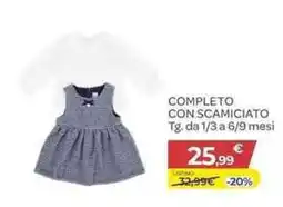 Bimbo Store Completo con scamicciato offerta