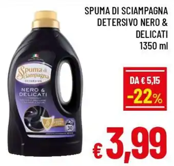 Spuma di Sciampagna Detersivo Nero & Delicati