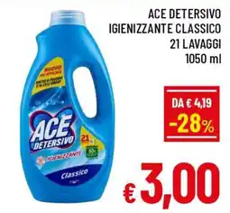 A&O Ace Detersivo Igienezzante Classico offerta