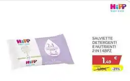 Bimbo Store Salviette detergenti e nutrienti 2 in 1 HiPP offerta