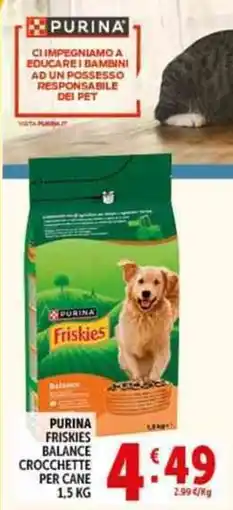 Deco Supermercati Purina Friskies Balance Crocchette per cane offerta