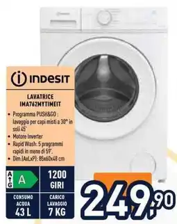 Unieuro Lavatrice Indesit IMA762MYTIMEIT offerta