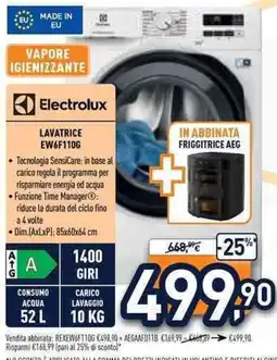 Unieuro Lavatrice Electrolux offerta