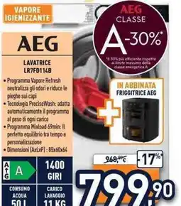 Unieuro AEG lavatrice offerta
