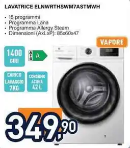 Unieuro Lavatrice Elnwrthswm7astmwh offerta