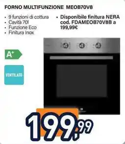 Unieuro Forno multifunzione MeoB70V8 offerta
