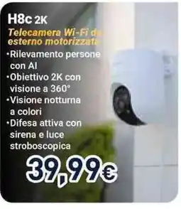 Unieuro Telecamera Wi-Fi da esterno motorizzata offerta