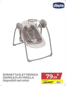Bimbo Store Sdraietta elettronica Swing & Play Vanilla chicco offerta