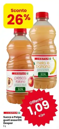 Despar Succo e Polpa gusti assortiti Despar offerta