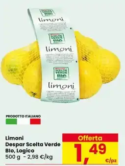 Despar Limoni Despar Scelta Verde Bio, Logico offerta