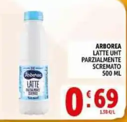 Deco Supermercati Arborea latte UHT parzialmente scremato offerta