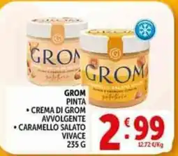 Deco Supermercati Crema di Grom avvolgente offerta