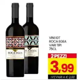 Eurospar Vini IGT Roca Egea vari tipi offerta