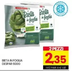 Eurospar Bieta in foglia Despar offerta