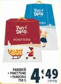 Deco Supermercati Pandecò Panettone offerta