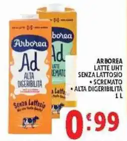Deco Supermercati Arborea latte UHT senza lattosio offerta
