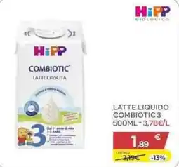 Bimbo Store HiPP Combiotic Latte Crescita offerta