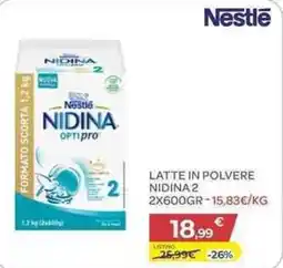 Bimbo Store Latte in polvere Nidina 2 offerta
