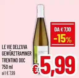 A&O Le vie dell'uva gewürztraminer offerta
