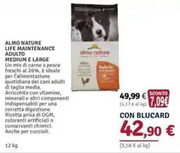 Il Gigante Almo Nature Life Maintenance Adulto Medium e Large offerta