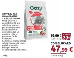 Il Gigante Oasy Dry Dog Monoprotein Mature Senior offerta