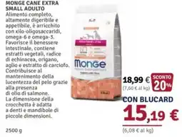 Il Gigante Monge Cane Extra Small Adulto offerta