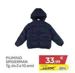 Bimbo Store Piumino Spiderman offerta