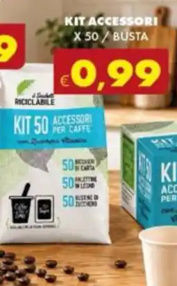 Le Bolle di Giù Giù Kit 50 accessori per caffè offerta