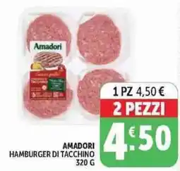 Deco Supermercati Amadori hamburger di tacchino offerta