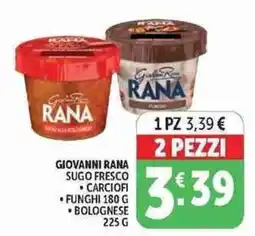 Deco Supermercati Giovanni Rana sugo fresco offerta