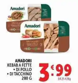 Deco Supermercati Amadori kebab a fette di pollo di tacchino offerta