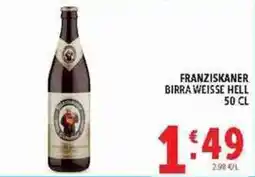 Deco Supermercati Franziskaner Birra Weisse Hell offerta