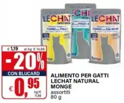 Il Gigante Alimento per gatti Lechat Natural Monge offerta