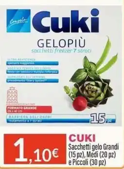 Sanitaria Demma Cuki Sacchetti gelo Grandi offerta