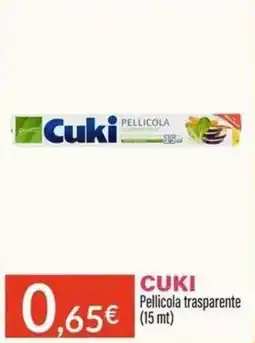 Sanitaria Demma Cuki Pellicola trasparente offerta