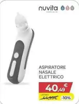 Bimbo Store Nuvita aspiratore nasale elettrico offerta