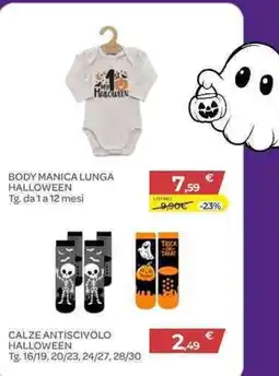 Bimbo Store Body manica lunga Halloween offerta