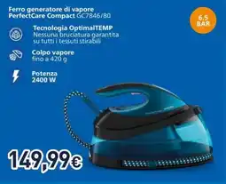 Unieuro Ferro generatore di vapore PerfectCare Compact offerta