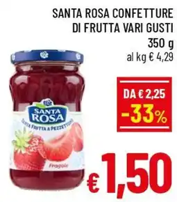 A&O Santa Rosa confettura di frutta vari gusti offerta