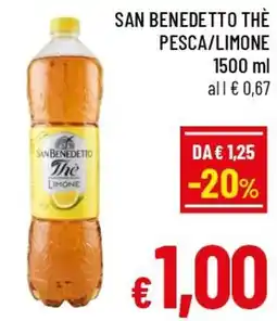 A&O San Benedetto Thè Pesca/Limone offerta
