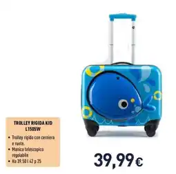 Unieuro Trolley rigida kid offerta