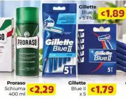 Le Bolle di Giù Giù Gillette Blue II offerta