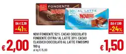 A&O Novi fondente 52% cacao cioccolato fondente extra offerta